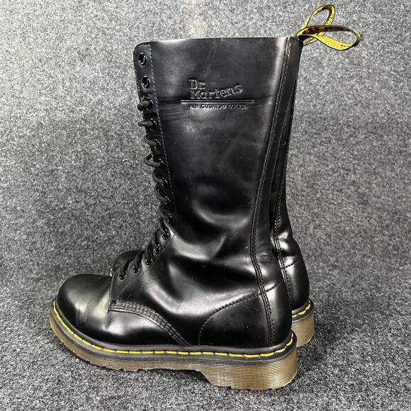 Dr. Martens 11856 Combat Boots Women's 9 Eyelets High Tall Lace Up Boots Black - Picture 4 of 7